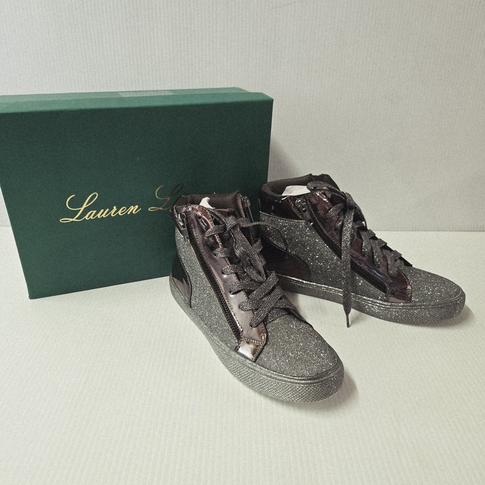 Lauren Lorraine Glitter High-Top Sneakers Size 6 NWT Skippy